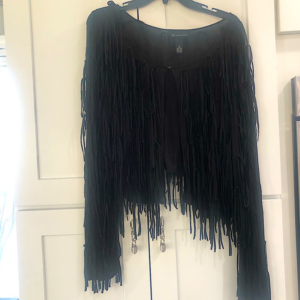 INC Fringe Jacket, size XL